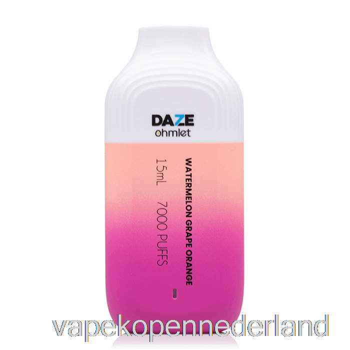 Vape Nederland 7 Daze Ohmlet 7000 Wegwerp Watermeloen Druif Oranje